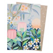 Greeting Card - Bush Banksia by Claire Ishino